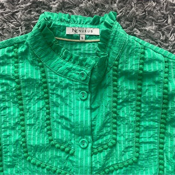 Nk Nukus Green Blouse - Picture 2 of 8